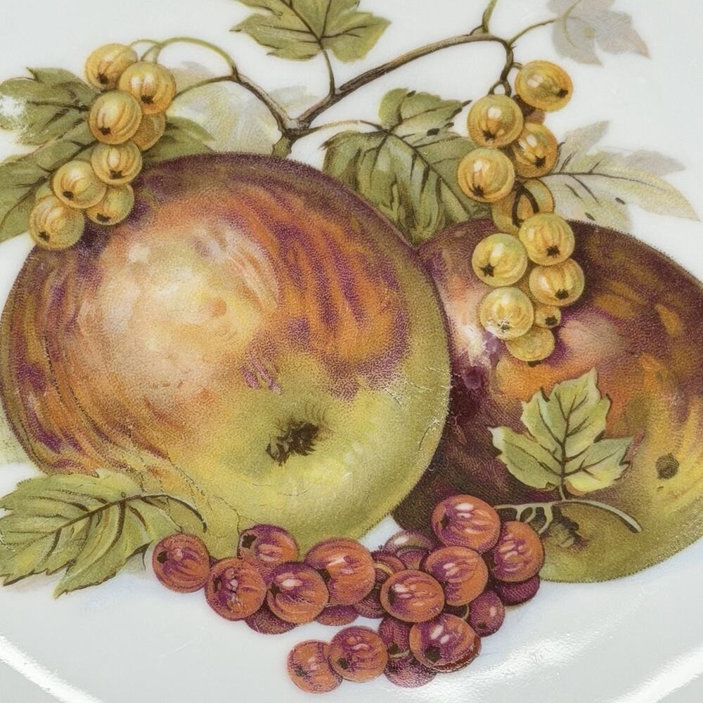 3pc Vintage Bareuther Fruit Harvest Plates Porcelain Gold Trim Bavaria Germany - Picture 11 of 12